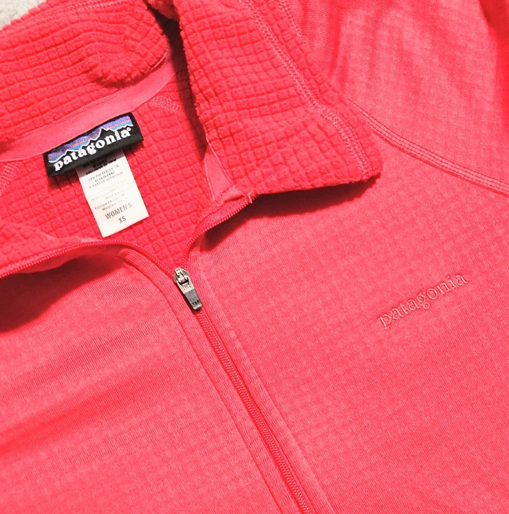 Patagonia R-1 Vibrant Pink Half-Zip Fleece Women's XS Athleisure Outdoor - Picture 7 of 7